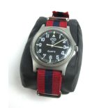 A gentleman's steel cased wristwatch by CWC,