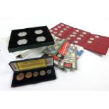 A group of coinage sets including The Fourth Circulating Coinage Portrait,