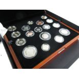 A 2016 cased premium proof coin set by The Royal Mint