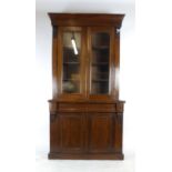 A Victorian mahogany bookcase,