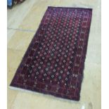 A handwoven Iranian rug,
