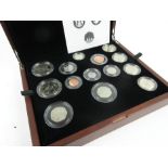 A 2015 cased premium proof coin set by The Royal Mint