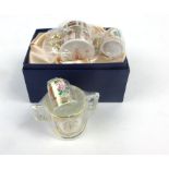 A cased pair of Royal Crown Derby thimbles by Hugh Gibson,