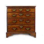 A George II mahogany bachelors chest of drawers,