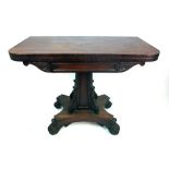 A Regency mahogany tea table,