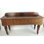 A 19th century rosewood sideboard converted from a piano,