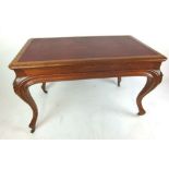 A 19th century oak writing table,