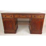 A Victorian mahogany dressing table/desk,