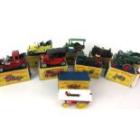 A collection of nine boxed Lesney Models of Yesteryear to include steam engines,