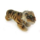 A Original Steiff small stuffed toy modeled as a tiger,