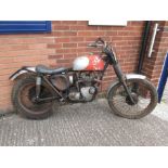 A rare 1966 Triumph T100C International six day trial 350-500 cc motorcycle,