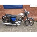 A 1970 Triumph Trophy 650 cc 'OKV 476J', identical frame and engine numbers, twin L/S front brake,