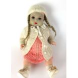 An early 20th century Armand Marseille bisque headed doll, with painted features,