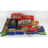 A collection of Hornby, Tri-ang and other makes of model railway scenery,