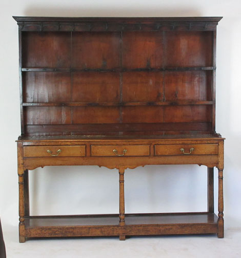 An 18th century oak dresser, - Image 2 of 2