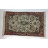 A hand woven Persian rug,