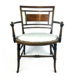 An Edwardian mahogany,