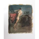 (?)Hama (Spanish, 20th Century) a study of a bull fighter, signed and dated '64, watercolour,