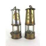 Two Eccles type 6 safety lamps,