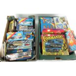 A collection of boxed 1980 and later boxed Matchbox die cast vehicles to include Commando sets,