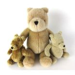 Three various Gund teddy bears of Classic Winnie the Pooh (3)