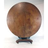 An early 19th century mahogany tilt top breakfast table,