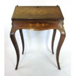 A 19th century French rosewood,