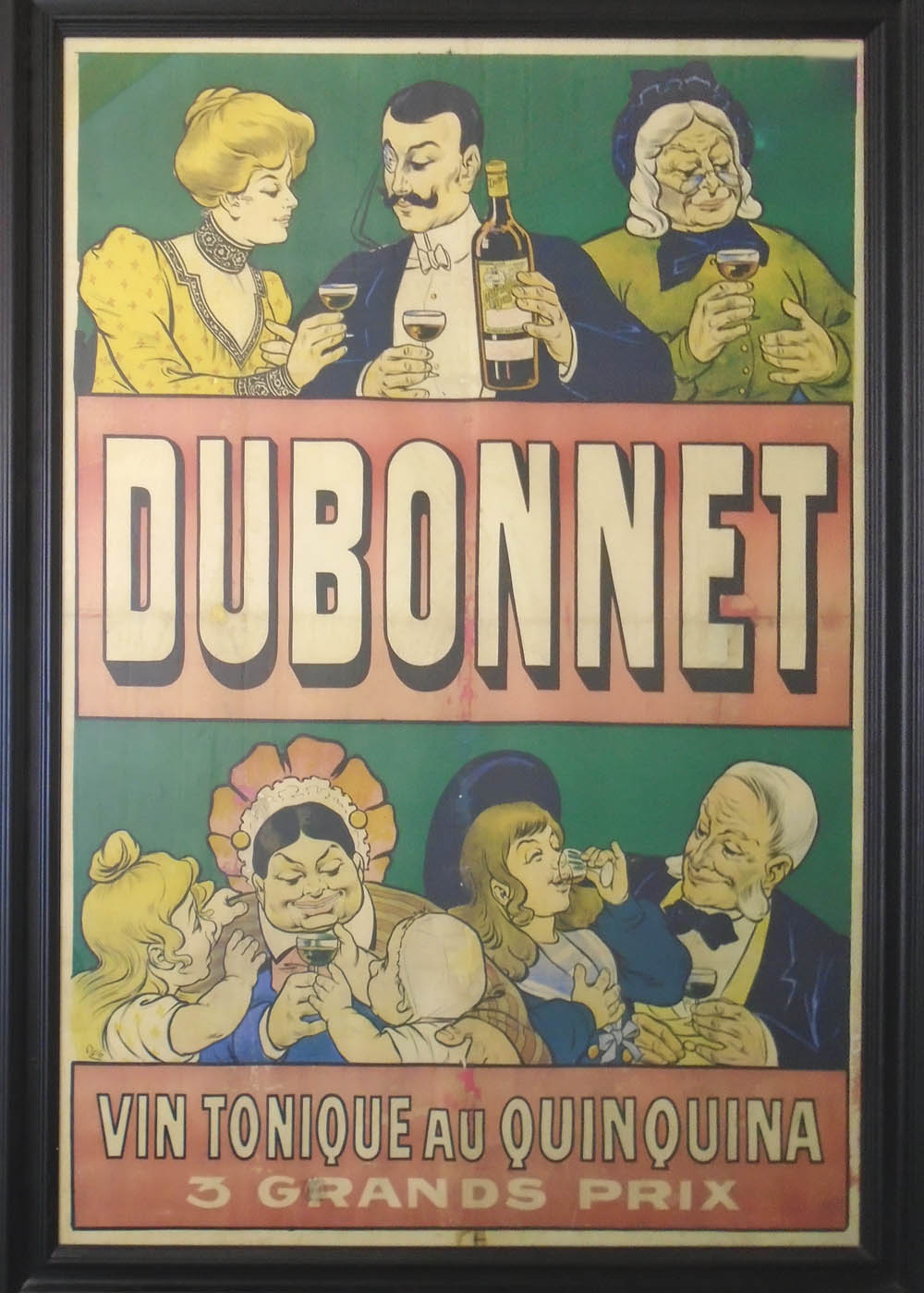 'DUBONNET', original lithographic poster, 135cm x 94cm, framed.