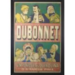 'DUBONNET', original lithographic poster, 135cm x 94cm, framed.