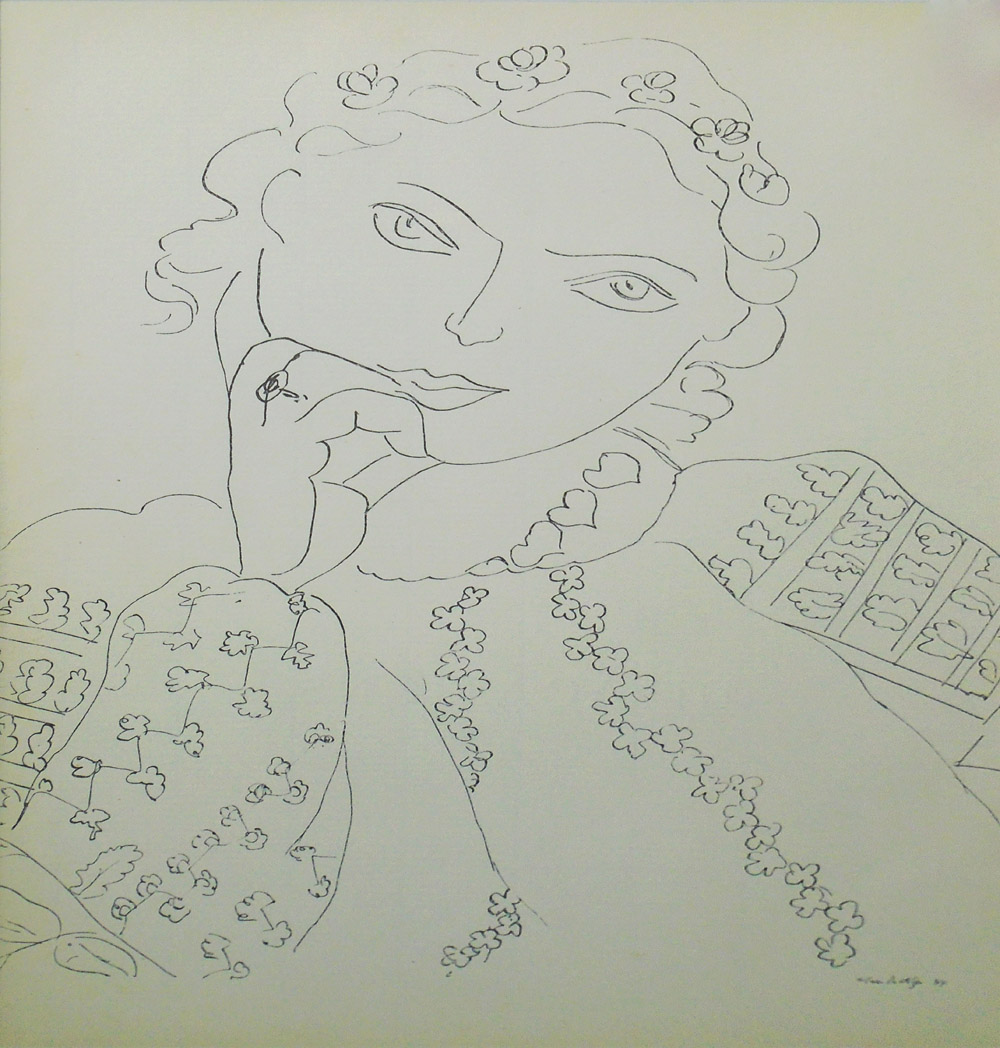 HENRI MATISSE, Portrait d'une Femme III, heliogravure: 1937, printed by Draeger, 35cm x 26cm,