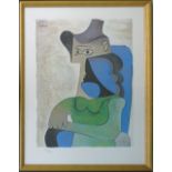 PABLO PICASSO, 'Woman with hat', lithograph, Arches watermarked paper,