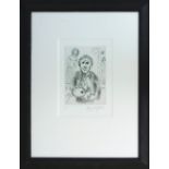 MARC CHAGALL, 'L'artiste et son modele', 1979, original etching on BFK rives paper,