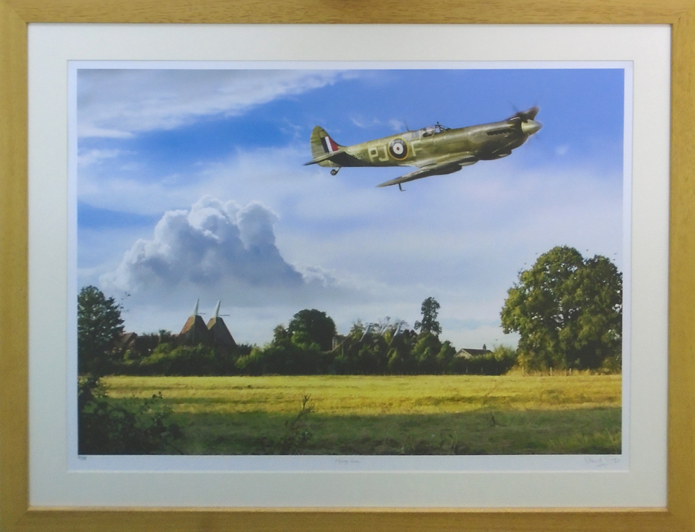 STEVE CRISP, 'Flying Low', giclee print, with certificate of authenticity verso, 54cm x 70cm,