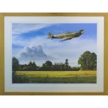 STEVE CRISP, 'Flying Low', giclee print, with certificate of authenticity verso, 54cm x 70cm,