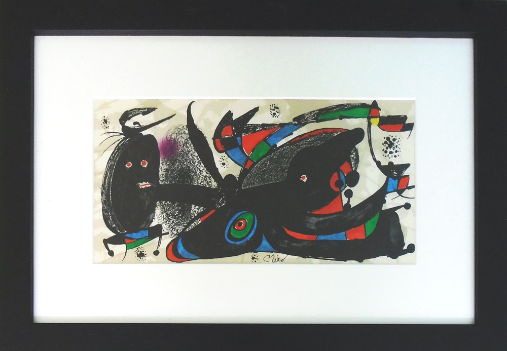 JOAN MIRO, 'Miro Sculptor-England', lithograph on heavy cream wove Guarro paper,