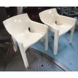 GAUDI & VICARIO CHAIRS, a pair, Victor Margistretti for Artemide,