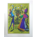 SALVADOR DALI, 'The spring at Evian', original silkscreen, 1969, signed and dated, 53.5cm x 37.