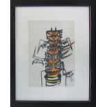 WIFREDO LAM, Untitled, limited edition: 1000, lithograph, 1979, ref Poligrafa, 25cm x 19cm,