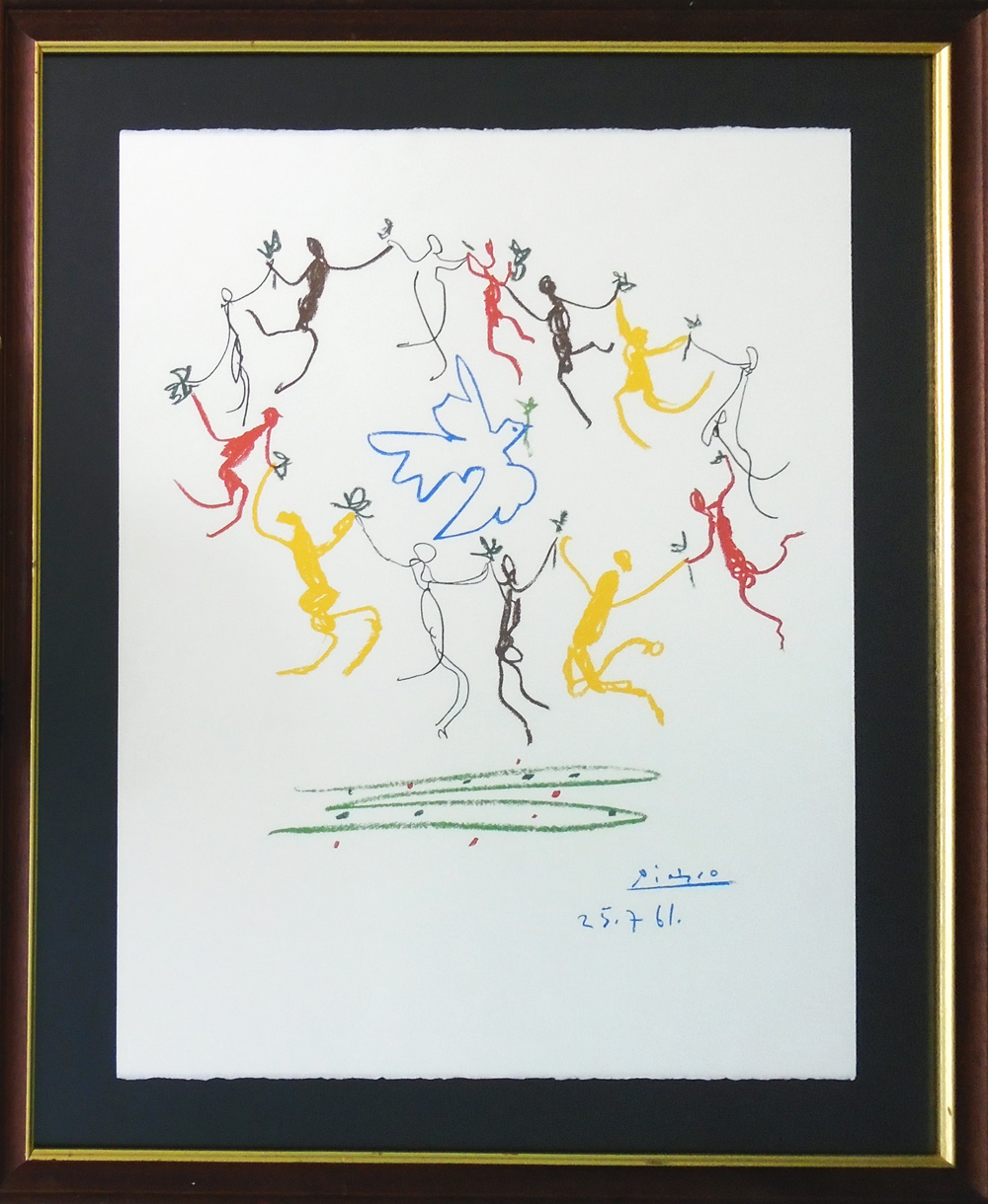 AFTER PABLO PICASSO, 'Danse de la Paix', lithograph, edition combat pour la Paix, s.p.a.d.e.m.
