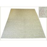 CALVIN KLEIN STYLE JUTE CARPET, 307cm x 246cm, oatmeal woven ground.