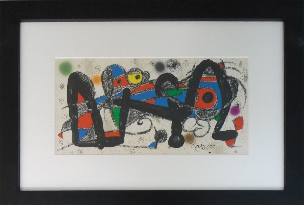 JOAN MIRO, 'Miro Sculptor-Portugal', original lithograph in colours, 1974,