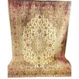 FINE KASHAN CARPET, 348cm x 242cm,