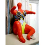 MANNER OF NIKI DE ST PHALLE, 'Female figure', painted fibreglass, 92cm H.