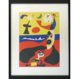 JOAN MIRO, original lithograph and pochoir, 'Summer', 1938, printed by Mourlot, 35cm x 26cm,