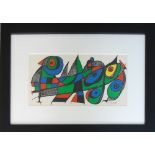 JOAN MIRO, 'Miro Sculptor-Japan,' original lithograph in colours, 1974,