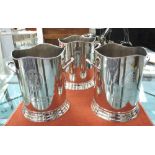 WINE COOLERS, three, stamped Louis Roederer, 24cm H.