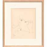 JEAN COCTEAU, 'Picasso portrait', line cut on velin pur Fil LaFuma, 1923, edition: 625,