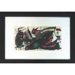 JOAN MIRO, 'Miro Sculptor-England', lithograph on heavy cream wove Guarro paper,