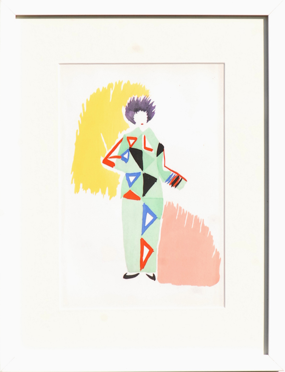 SONIA DELAUNAY, 'Projet de pyjama pour un bar porté par R.