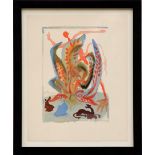 SALVADOR DALI, 'Dante's The Divine Comedy Le Paradis', wood engraving, untitled 23, 33cm x 26cm,